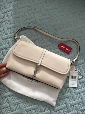 Coach Chalk Hampton Leather Shoulder Bag